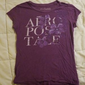 Purple floral design t-shirt
